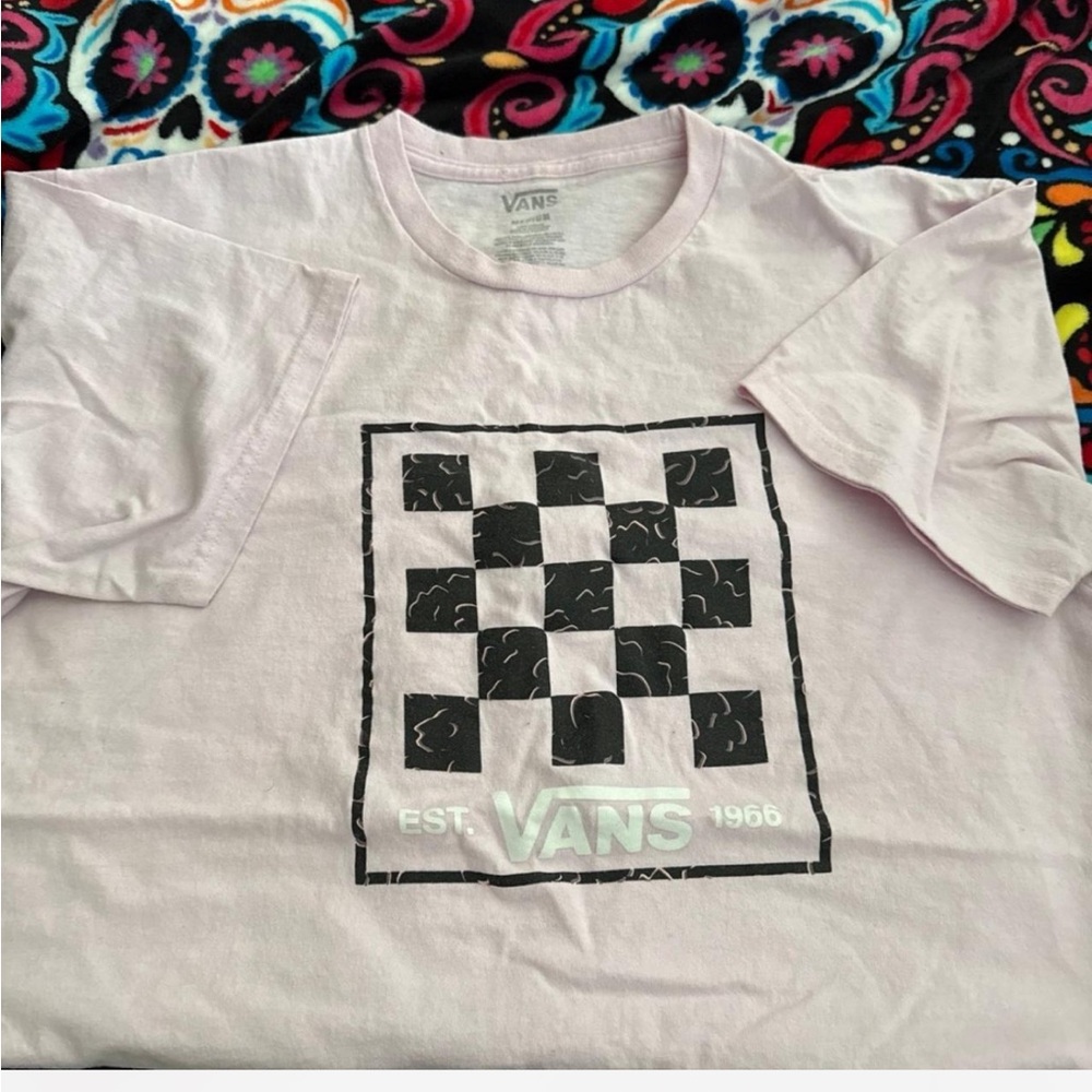 Vans pink t shirt